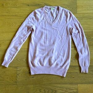 J Crew pale lavender cashmere sweater.